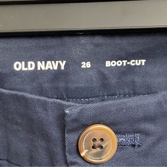 NWT OLD NAVY / Boot Cut Khaki Classic Navy Pants Size 26 - Picture 3 of 10